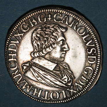 Monnaies lorraine duche de lorraine charles iv 1er regne 1625 1634 teston au col plat 1627 nancy 133613a