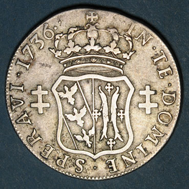 Monnaies lorraine duche de lorraine francois iii 1729 1737 teston 1736 r r 135921r
