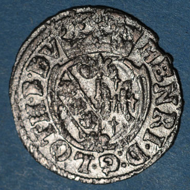 Monnaies lorraine duche de lorraine henri ii 1608 1624 demi gros nancy 125129a